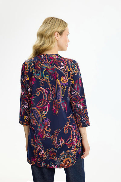 Maracollina tunic 3/4 sleeves Multicolour - 17252 Thumbnail