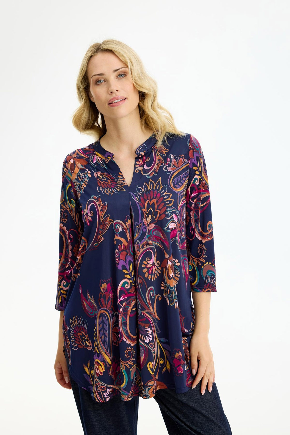Maracollina tunic 3/4 sleeves Multicolour - 17252