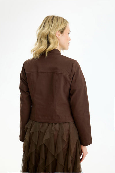 Margaret Jacket Chocolate - 17186 Thumbnail