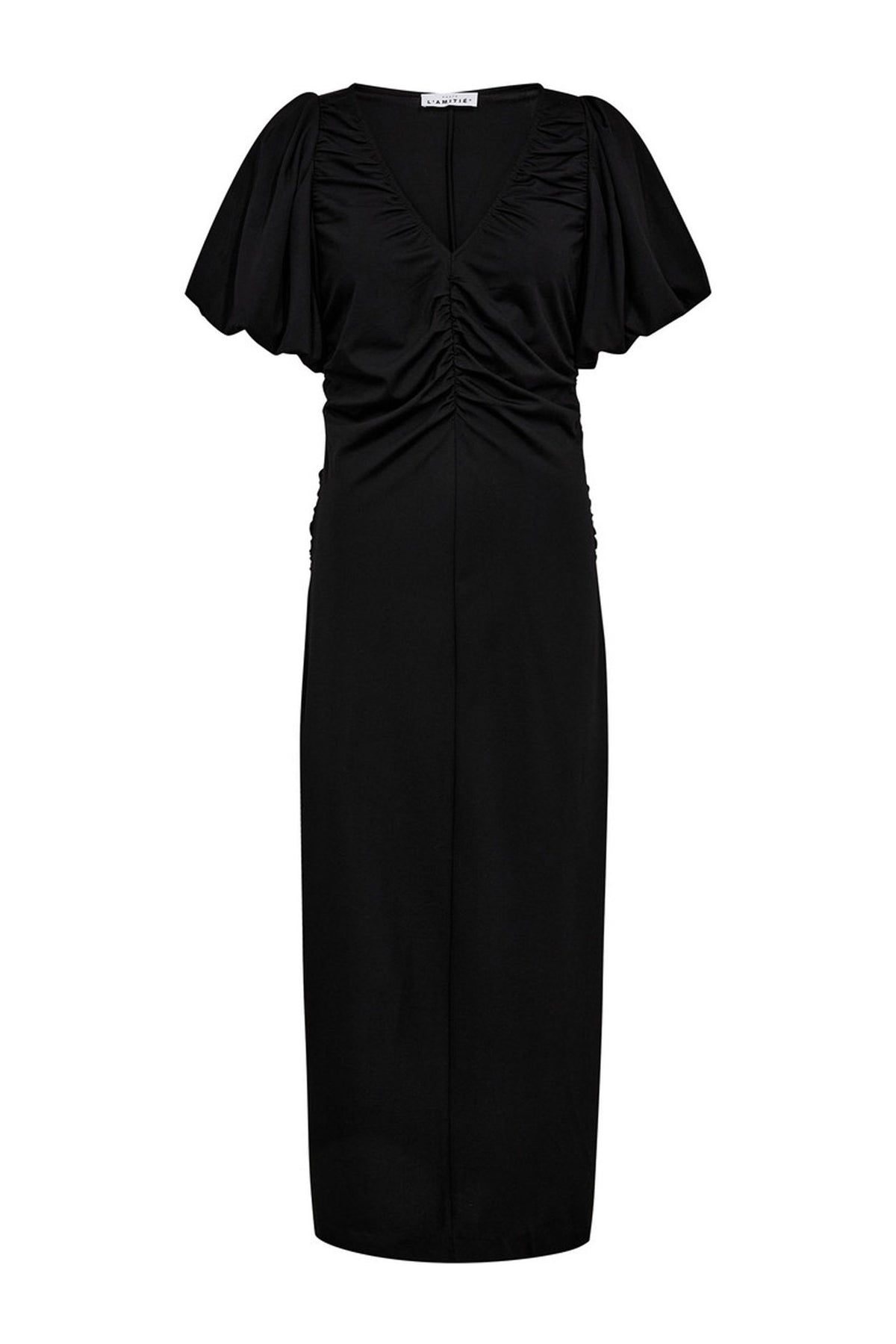 Marise Drape Dress Black - HL10477