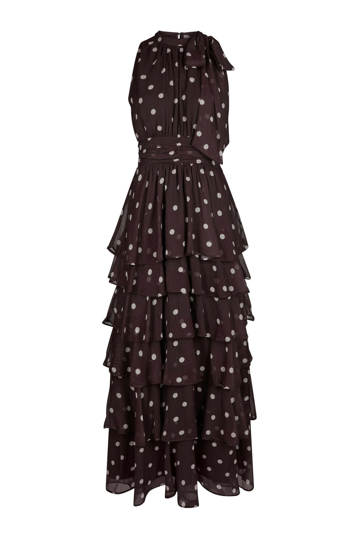 Marli Big Dot Dress Brown - 167758