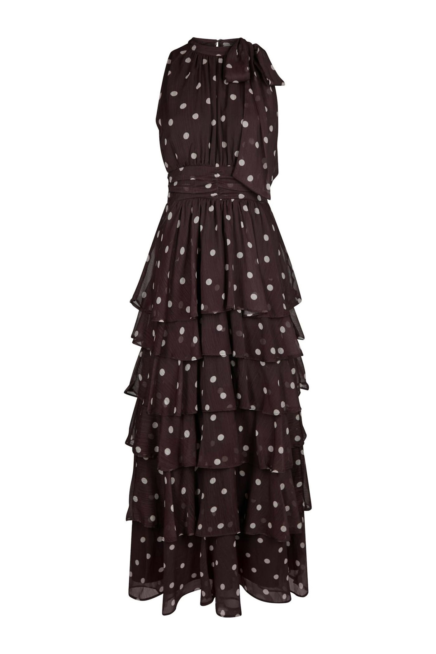 Marli Big Dot Dress Brown - 167758