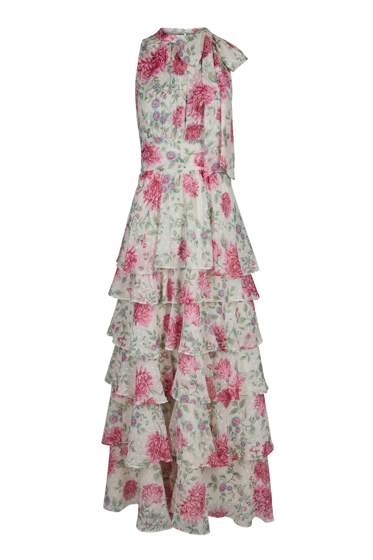 Marli Big Flower Dress Creme - 168846