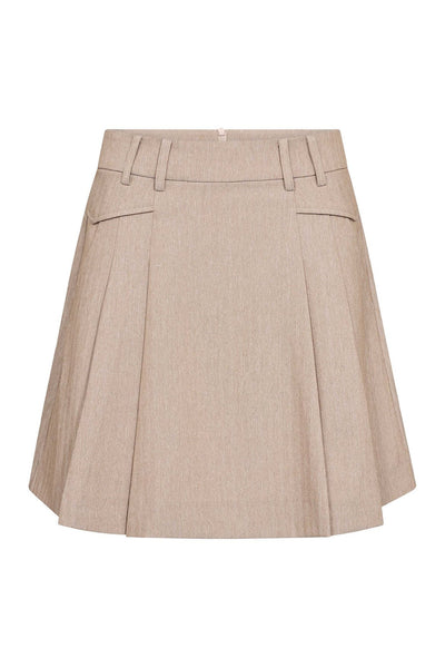 MarloCC Pocket Pleat MiniSkirt 18-Sand - 44044 Thumbnail