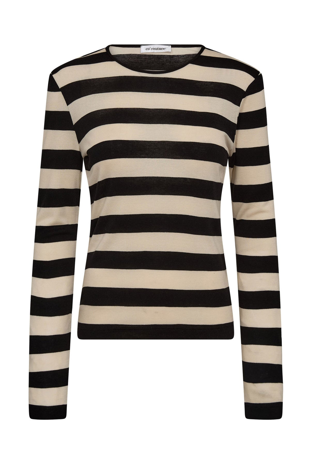 MasonCC Stripe Blouse 19996-BoneBlack - 33193