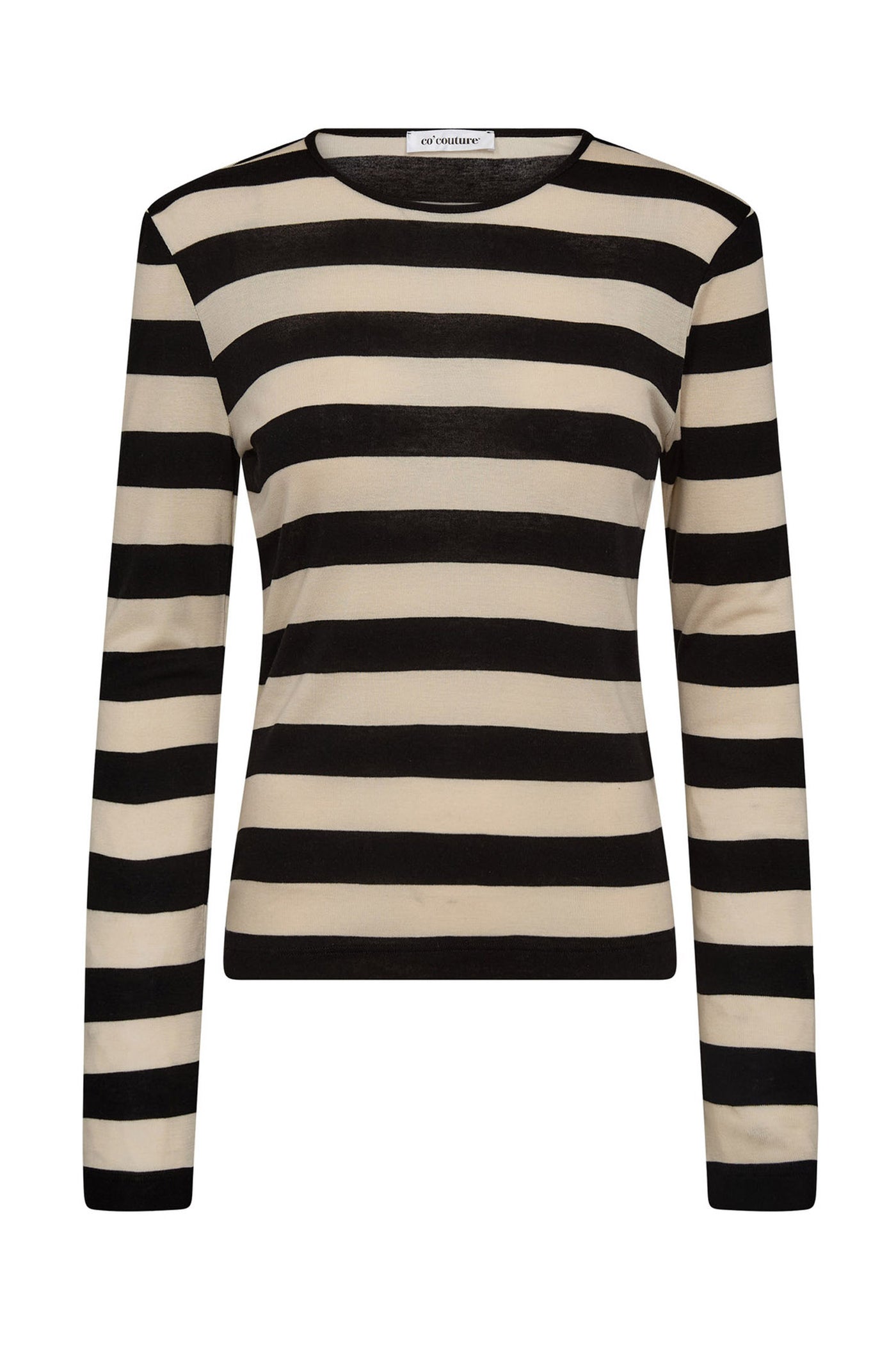 MasonCC Stripe Blouse 19996-BoneBlack - 33193