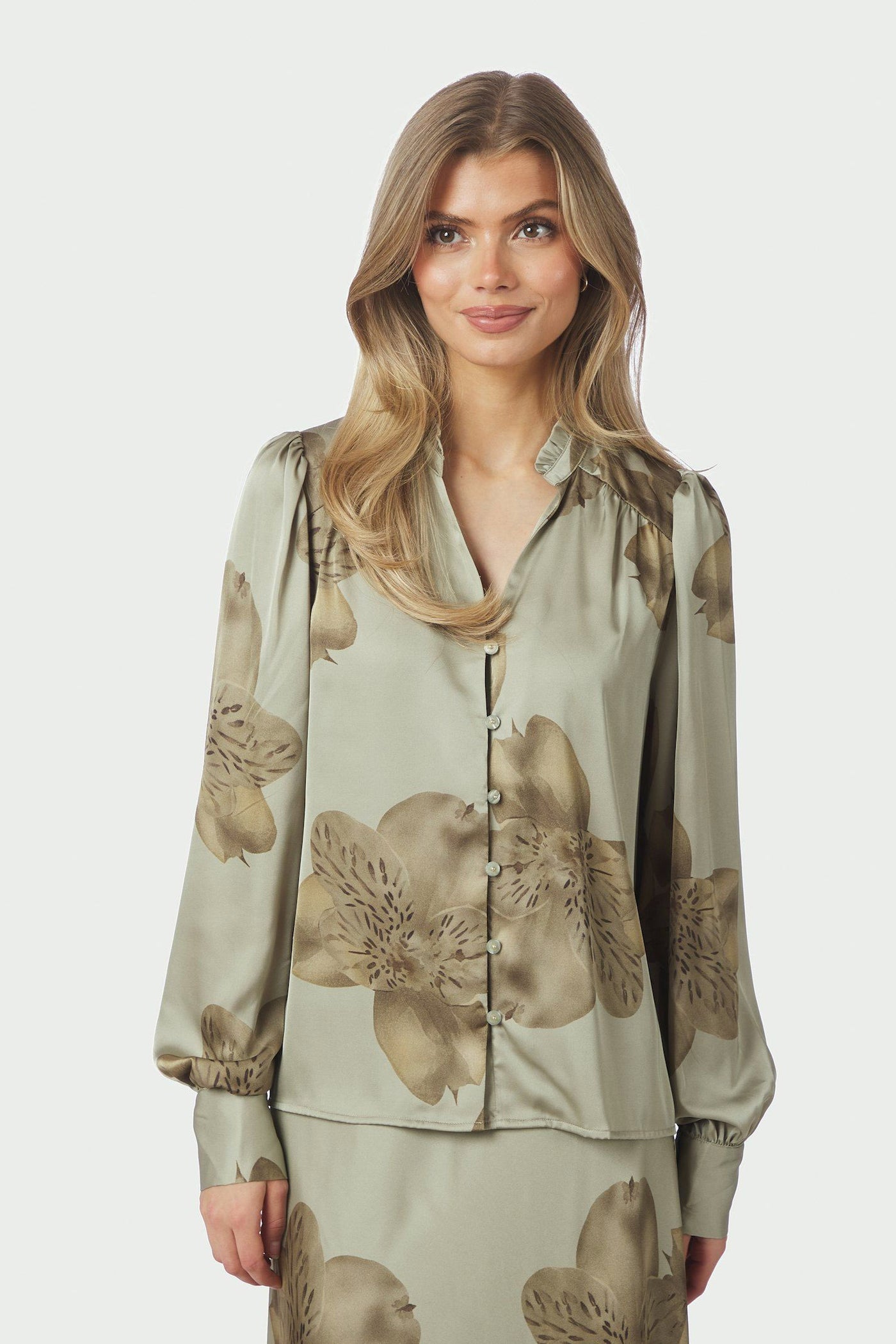 Massima Misty Orchid Blouse Smoke Green - 168289