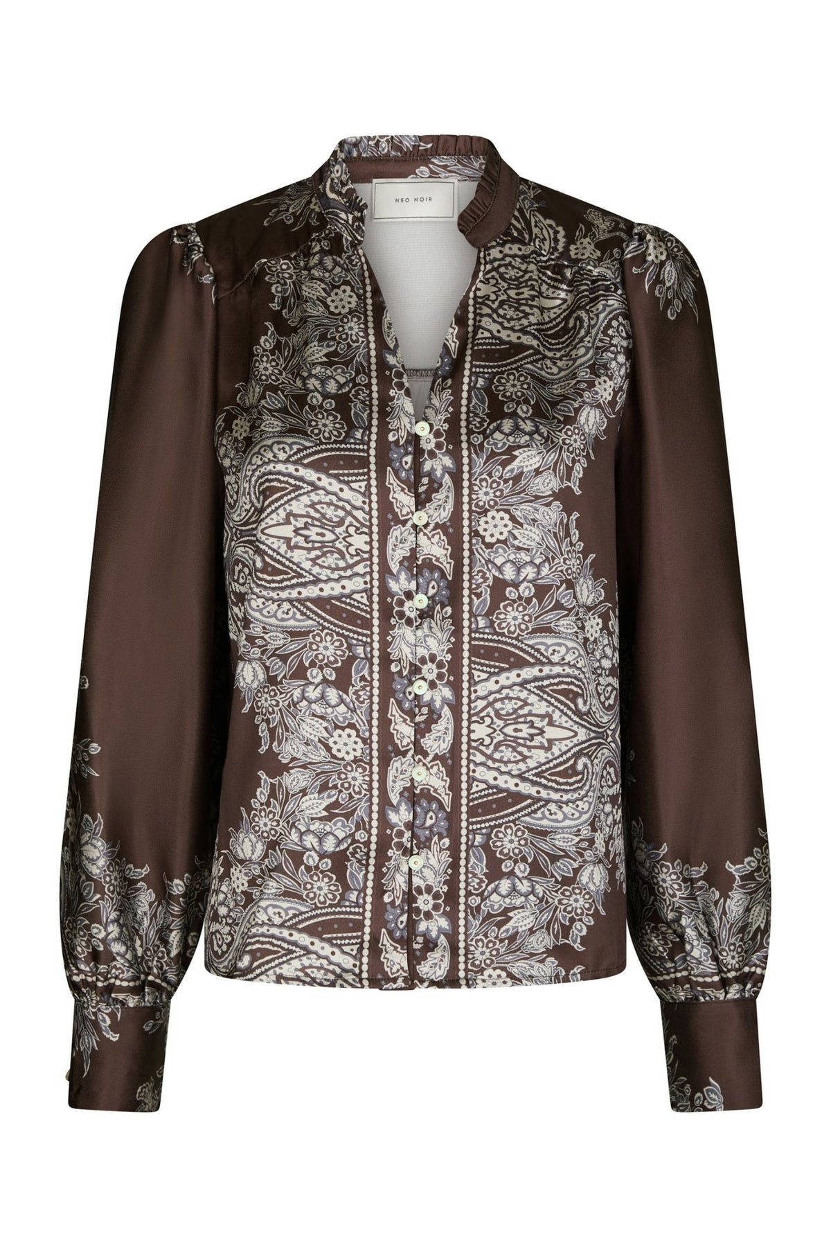 Massima Paisley Border Dark brown - 160960