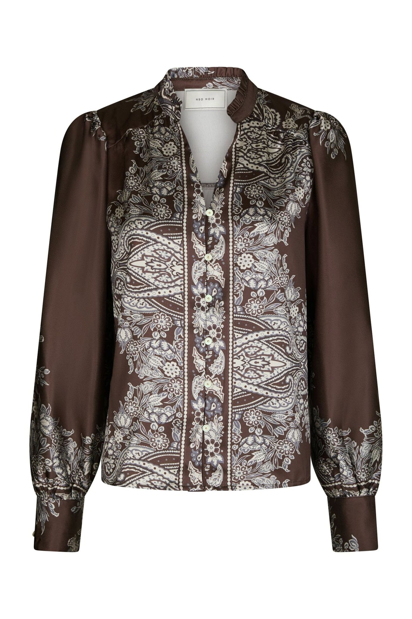 Massima Paisley Border Dark brown - 160960