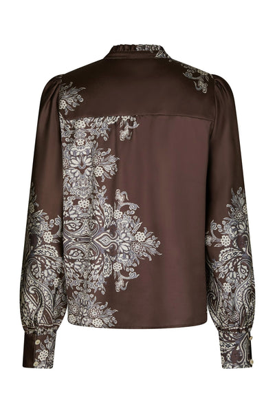 Massima Paisley Border Dark brown - 160960 Thumbnail