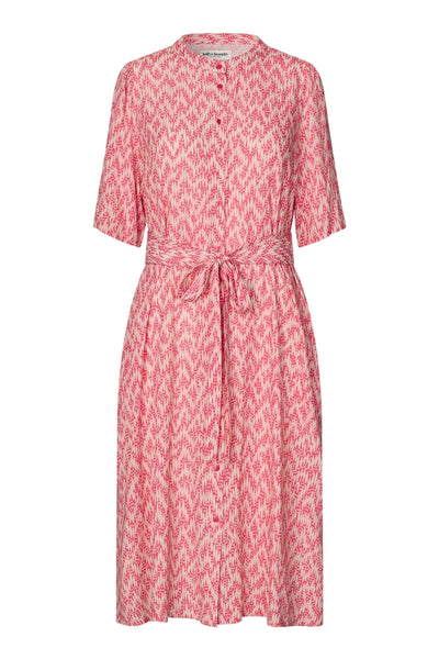 Matall Midi Dress Ss PINK - 26242-3008 Thumbnail