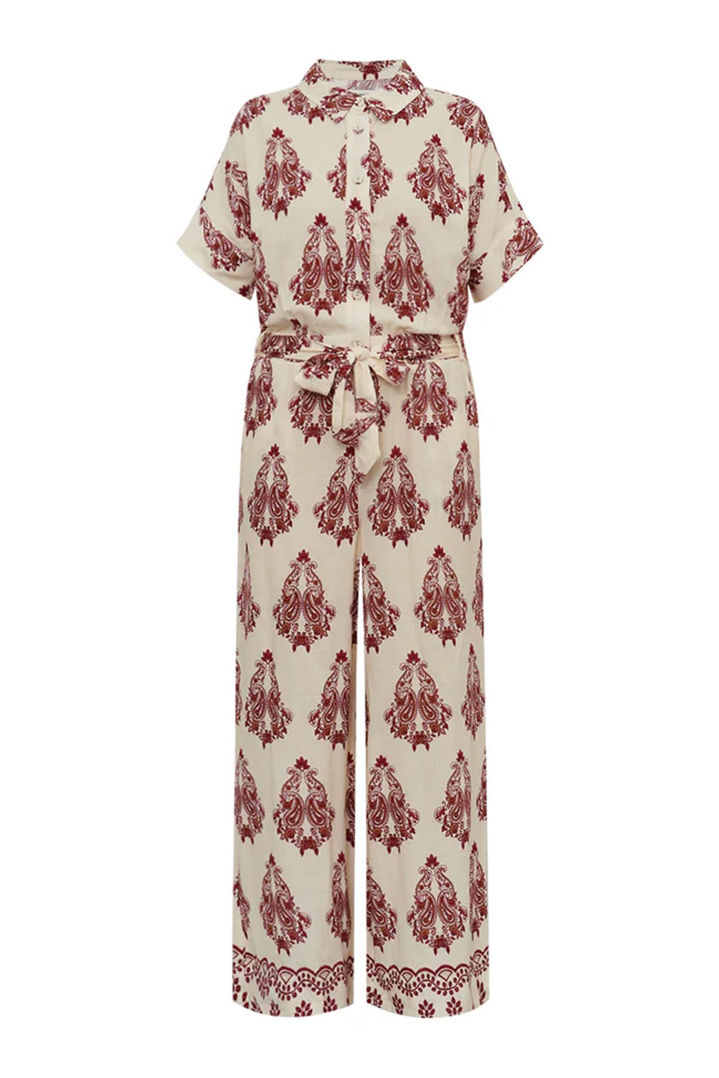 Mathildell Jumpsuit Ss Creme - 26256-4000