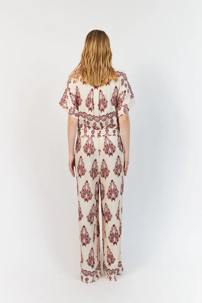 Mathildell Jumpsuit Ss Creme - 26256-4000 Thumbnail