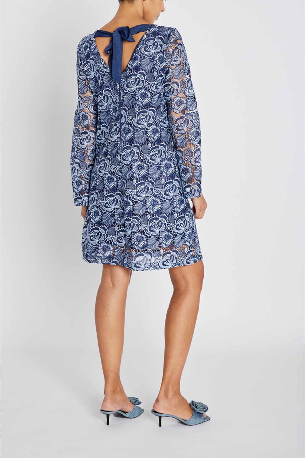 MauritiaBBLucille dress Blue Flower - BBW4896