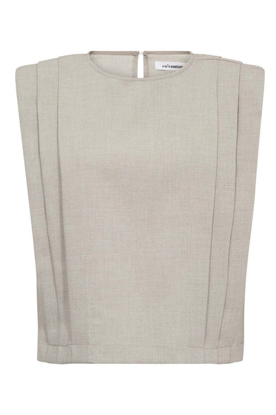 MavaCC Padded Pleat Top 199-Bone - 45077 Thumbnail
