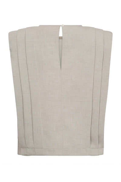 MavaCC Padded Pleat Top 199-Bone - 45077 Thumbnail