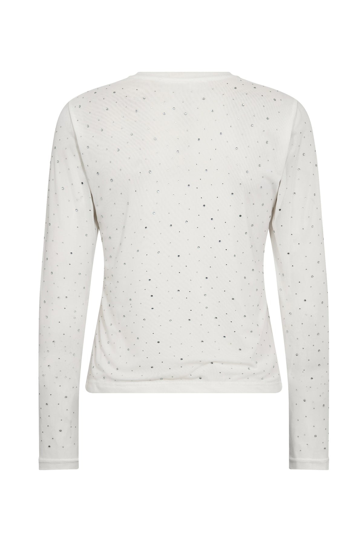MaxiCC Crystal Mesh Blouse 4000-White - 33117