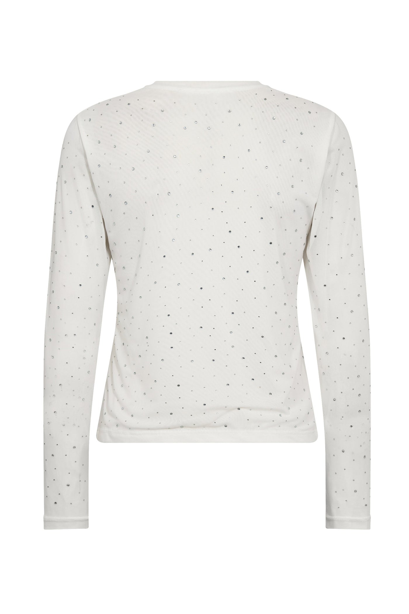MaxiCC Crystal Mesh Blouse 4000-White - 33117