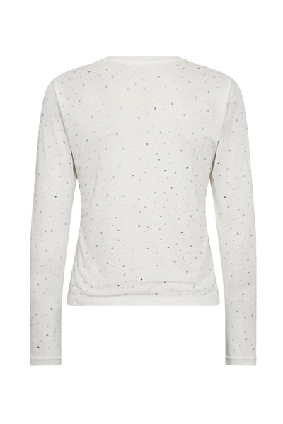 MaxiCC Crystal Mesh Blouse 4000-White - 33117 Thumbnail
