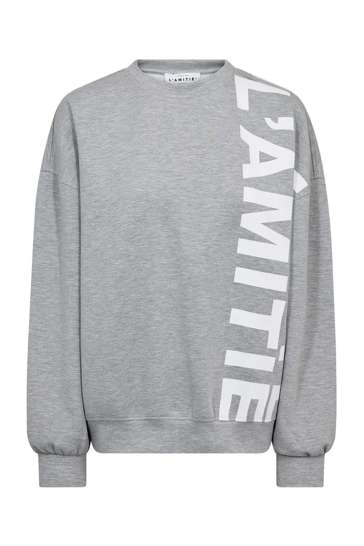 Maxi Side Print Sweat Grey Melangé - HL10524