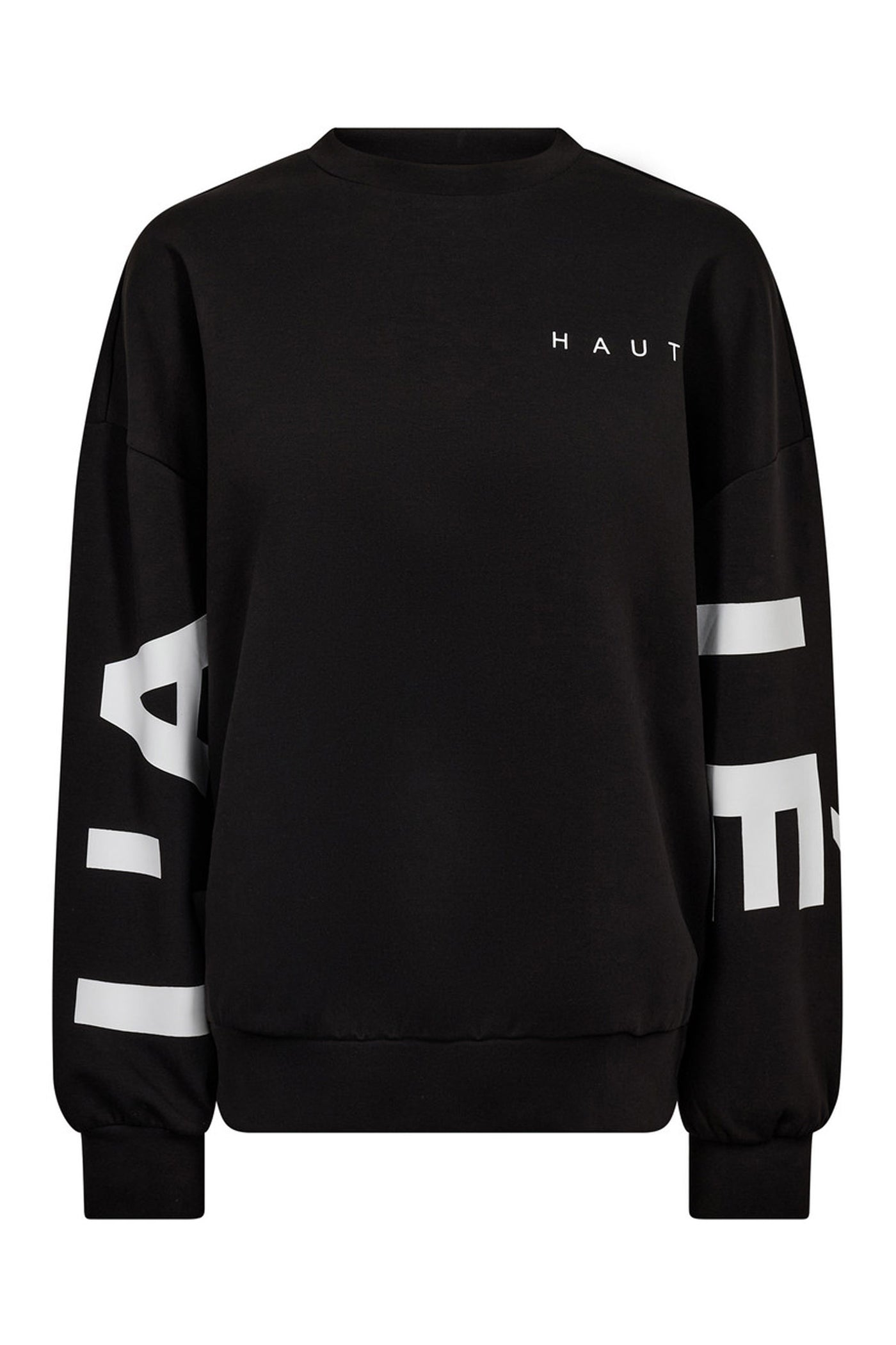 Maxi Split Logo Sweat Black/ White Print - HL10413