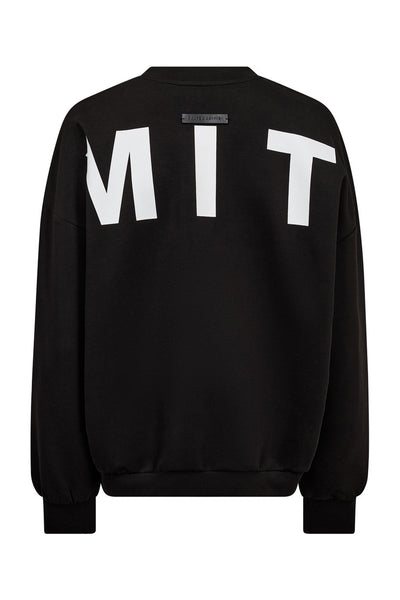 Maxi Split Logo Sweat Black/ White Print - HL10413 Thumbnail