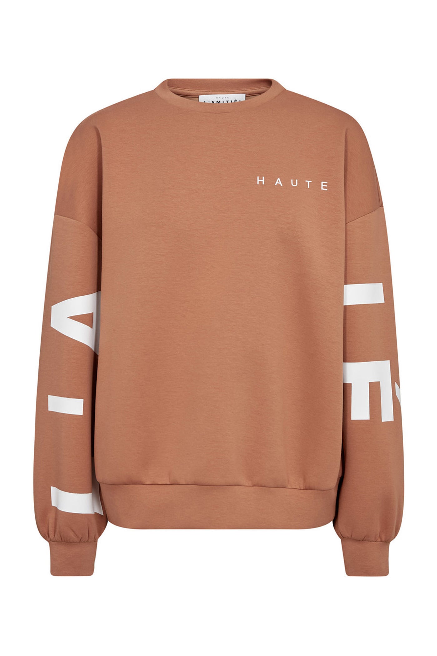 Maxi Split Logo Sweat CAMEL - HL10413
