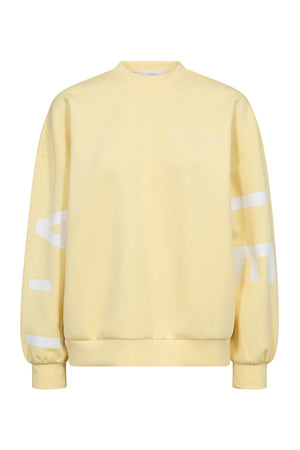 Maxi Split Logo Sweat PALE YELLOW - HL10413