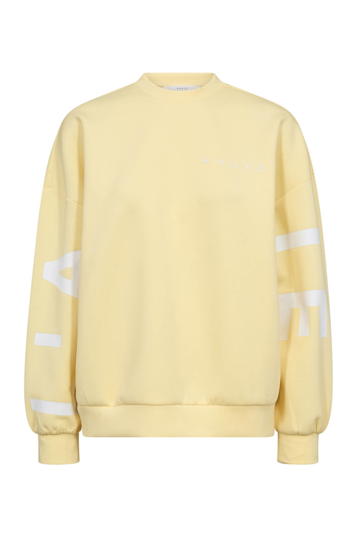 Maxi Split Logo Sweat PALE YELLOW - HL10413