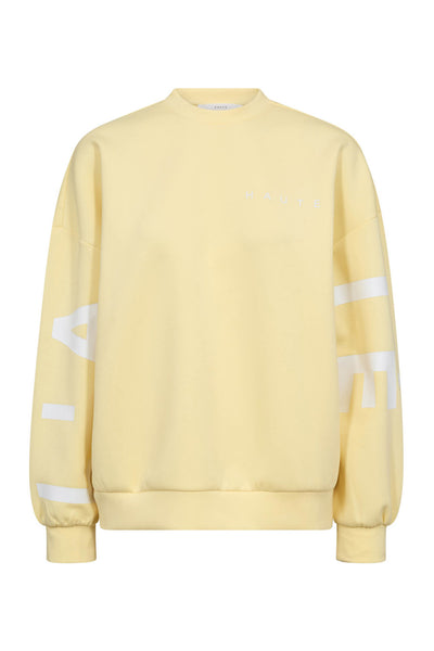Maxi Split Logo Sweat PALE YELLOW - HL10413 Thumbnail