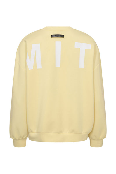 Maxi Split Logo Sweat PALE YELLOW - HL10413 Thumbnail