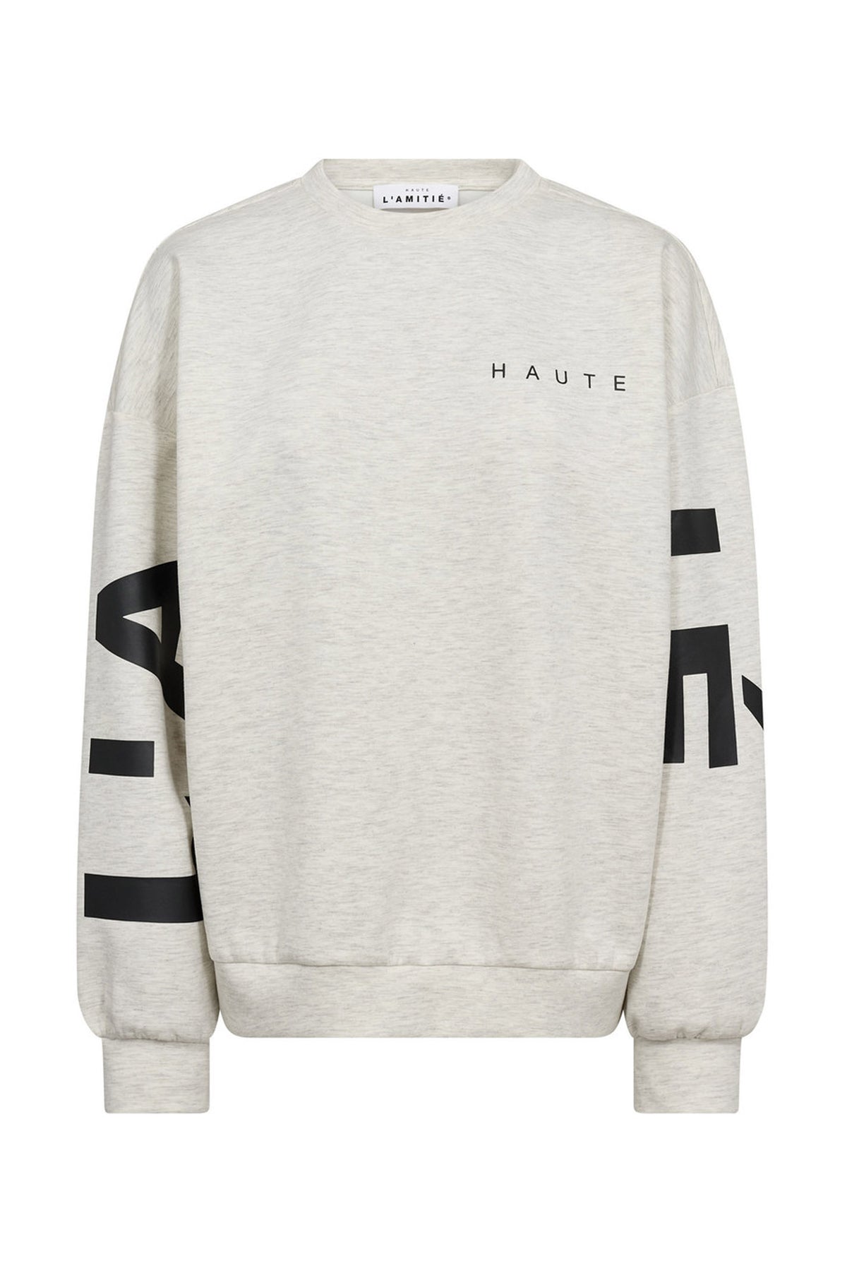 Maxi Split Logo Sweat Pearl Melange - HL10413