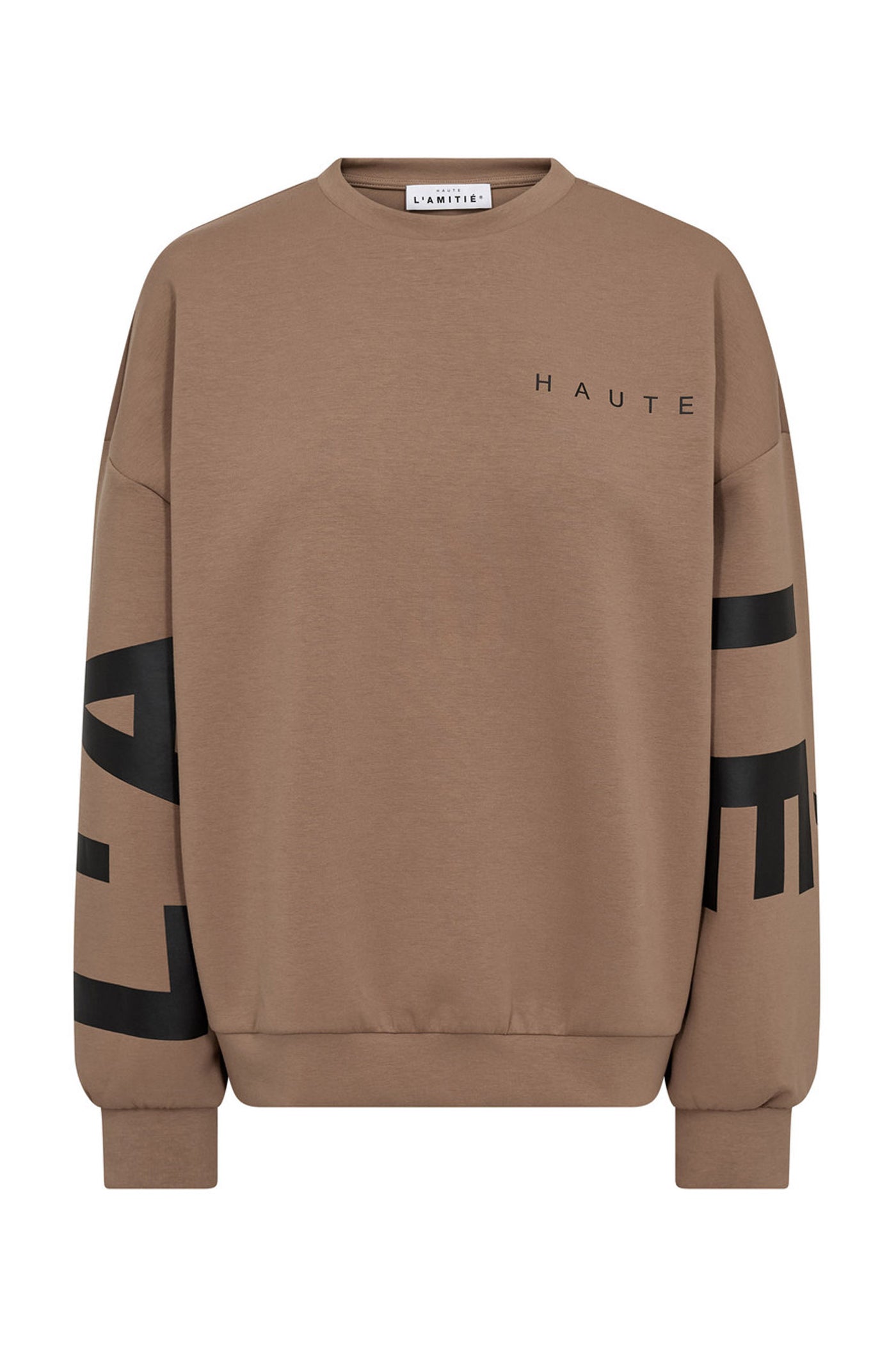 Maxi Split Logo Sweat WALNUT - HL10413