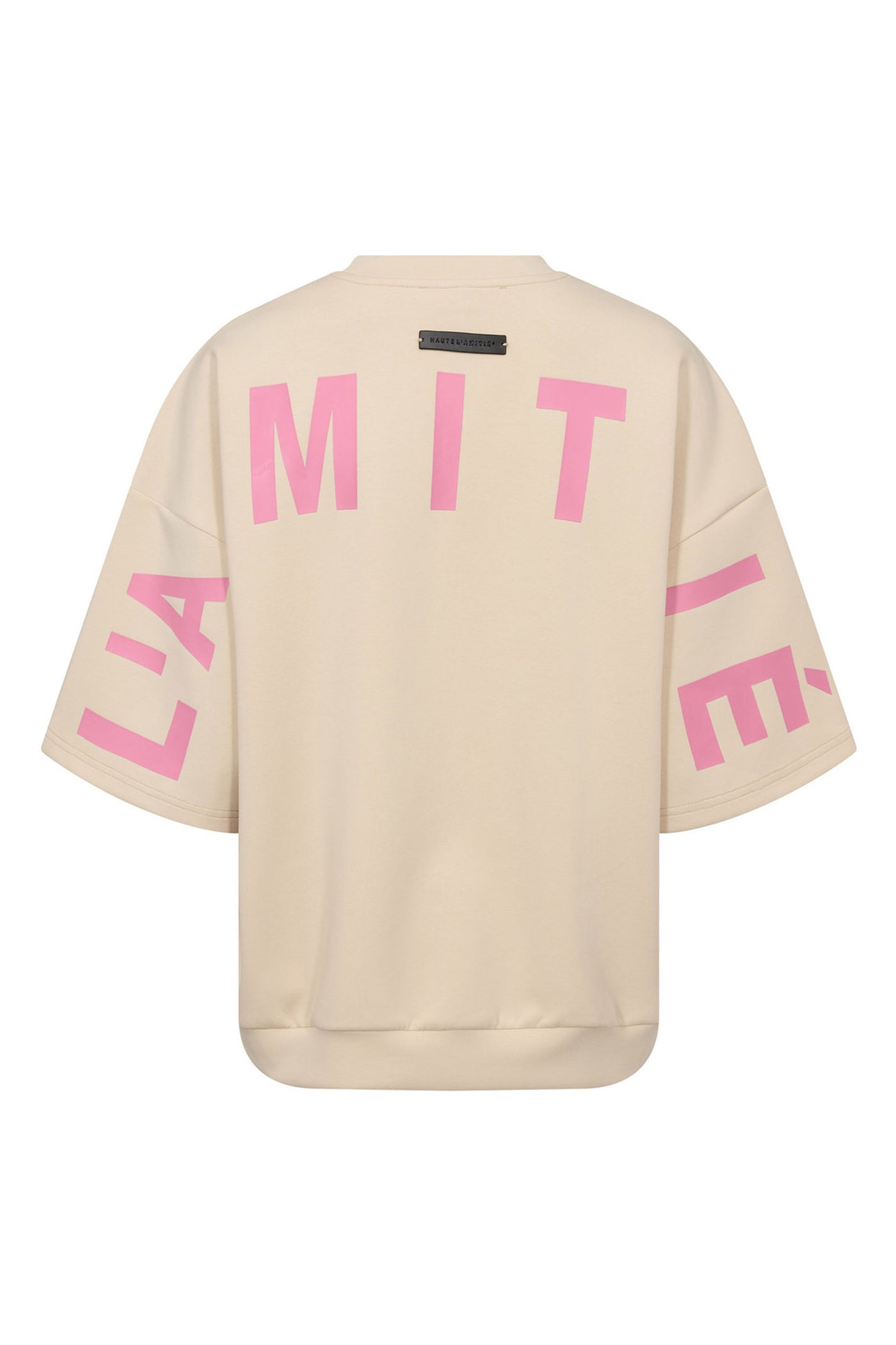 Maxi Split SS Logo Sweat Pearl /Pink - HL10461