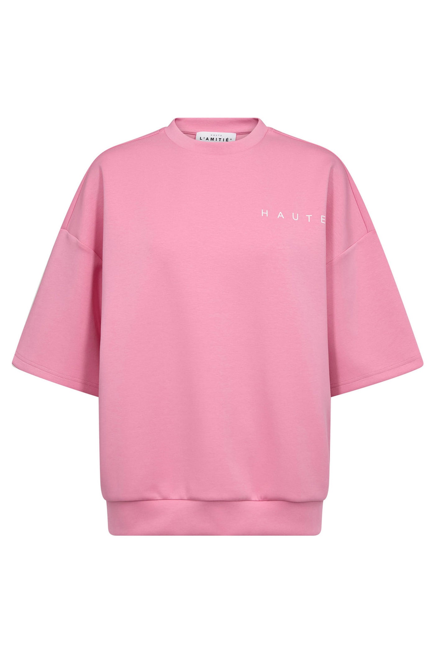 Maxi Split Ss Logo Sweat Candyfloss - HL10461