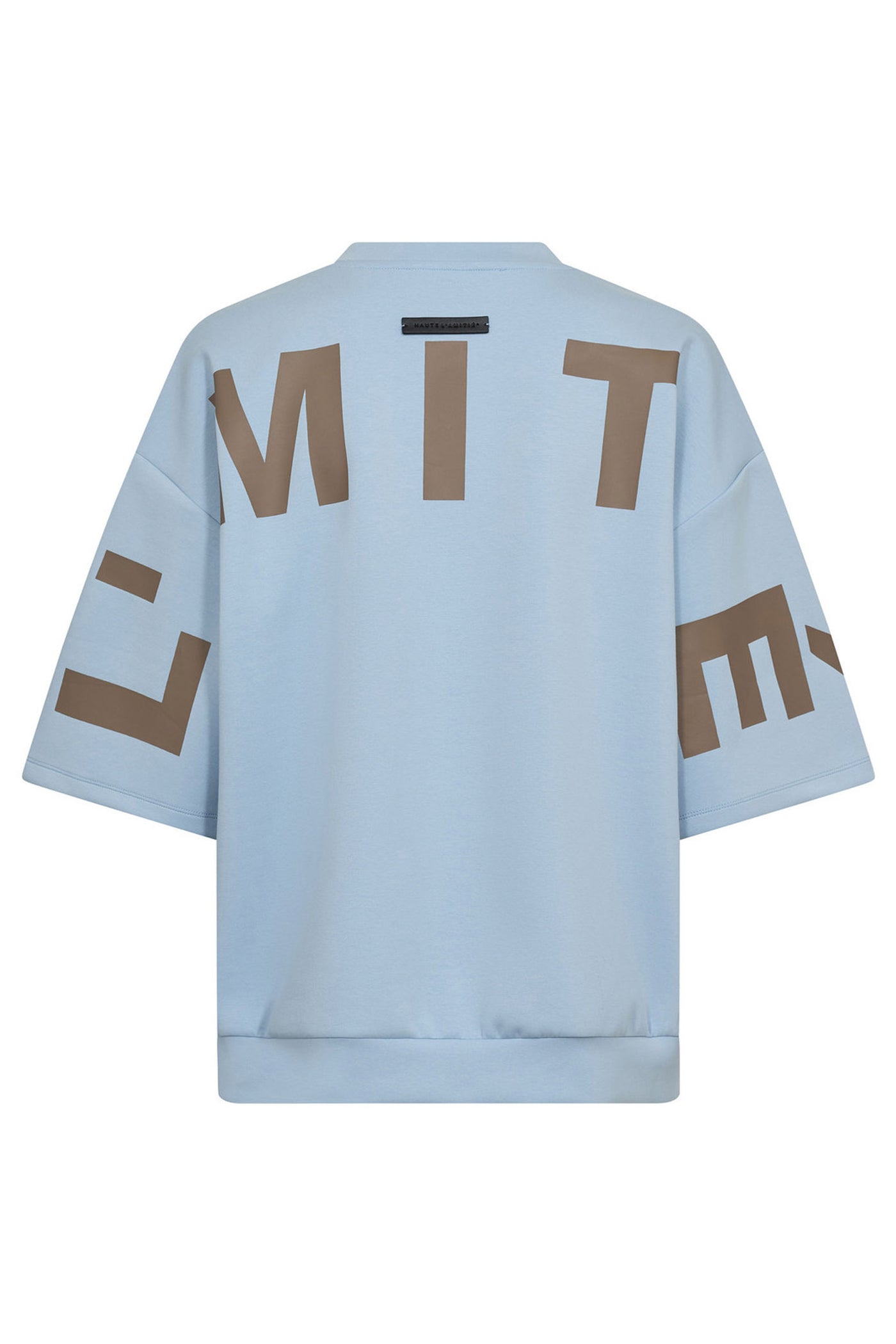 Maxi Split Ss Logo Sweat Pale Blue - HL10461