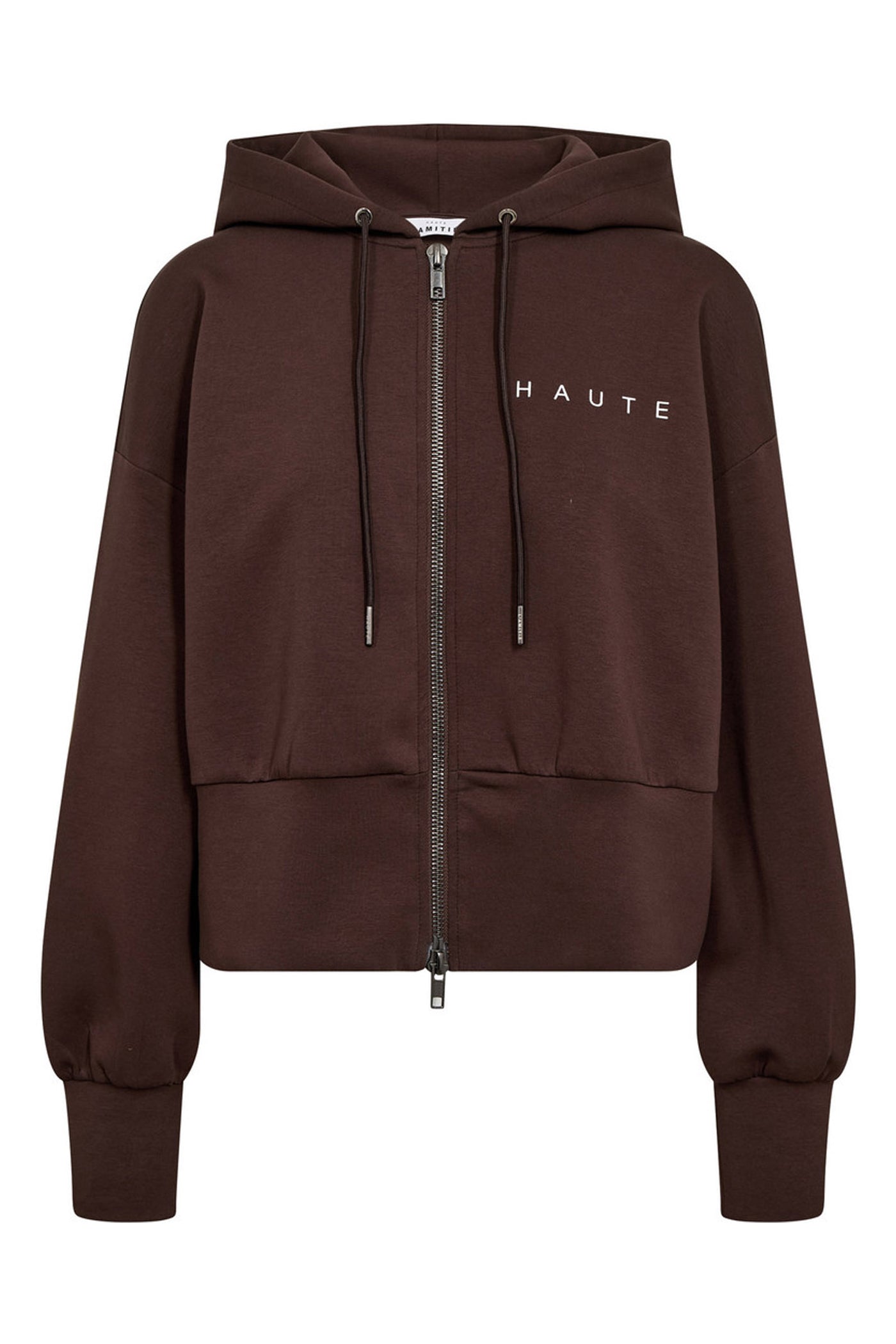 Maxi Split Zip Hoodie Mocca - HL10523