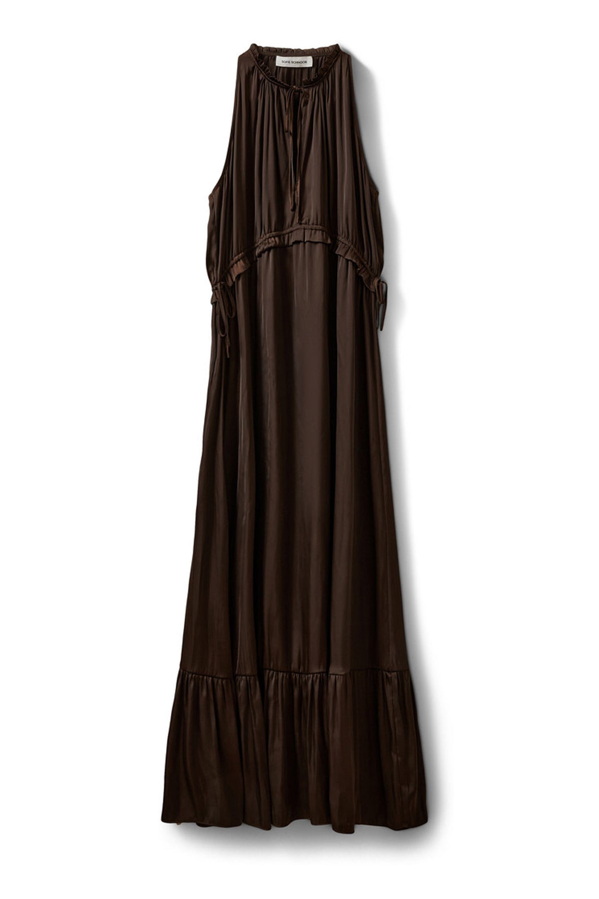 Melsw Halter Neck Maxi Dress Intense Brown - S262192
