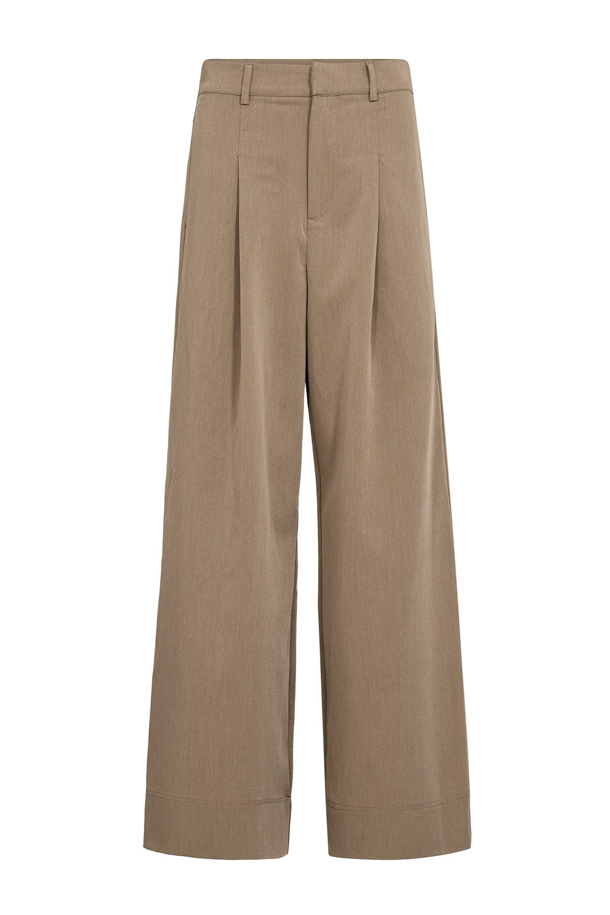 MelvaCC Pleat Pant 60011-Faded Khaki - 500675