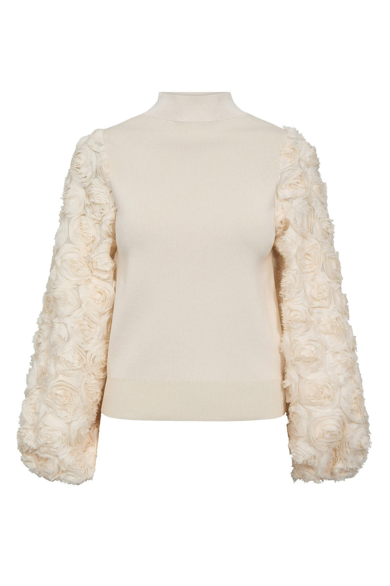 Co´Couture Bluse - MerciaCC Rose Mix Strik i Bone