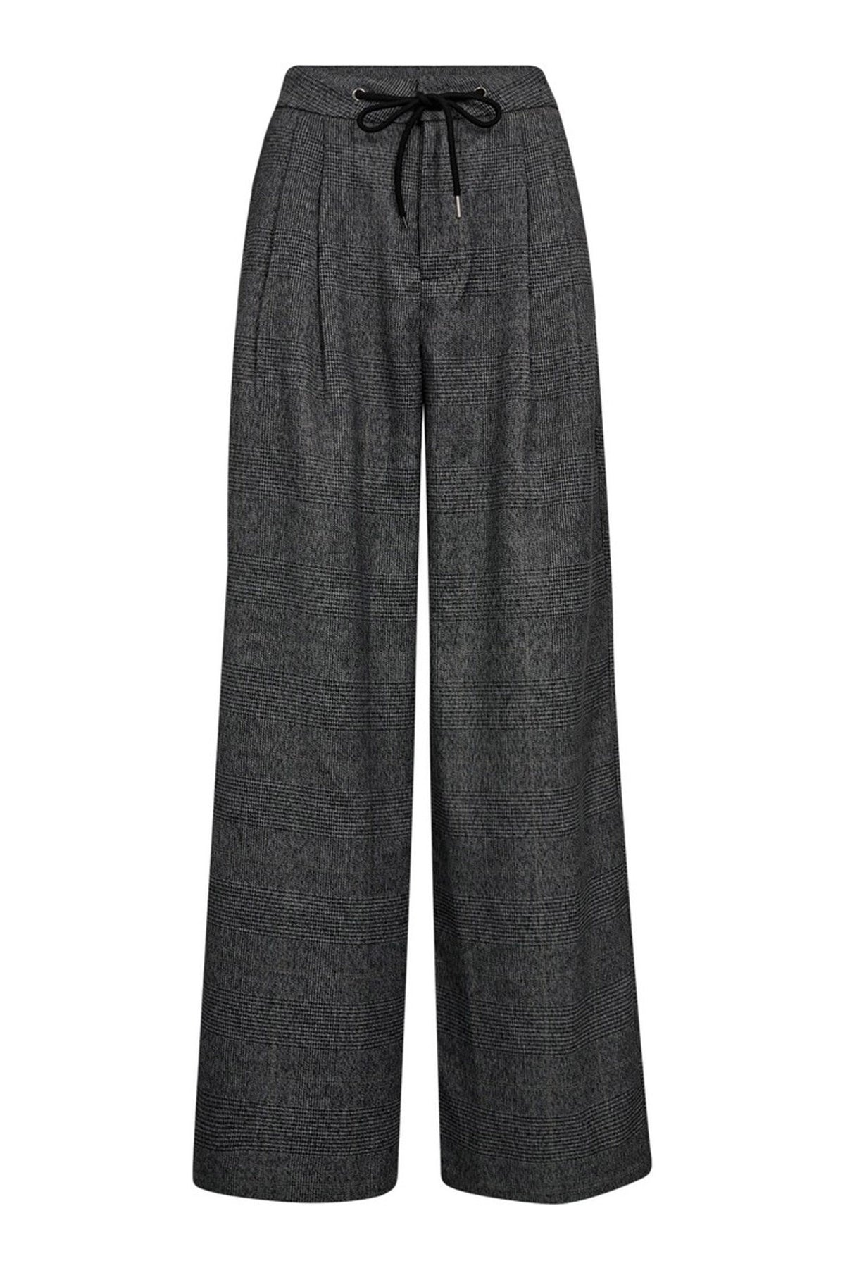 Michelle Check Tailor Tie Tall Grey - HL10352