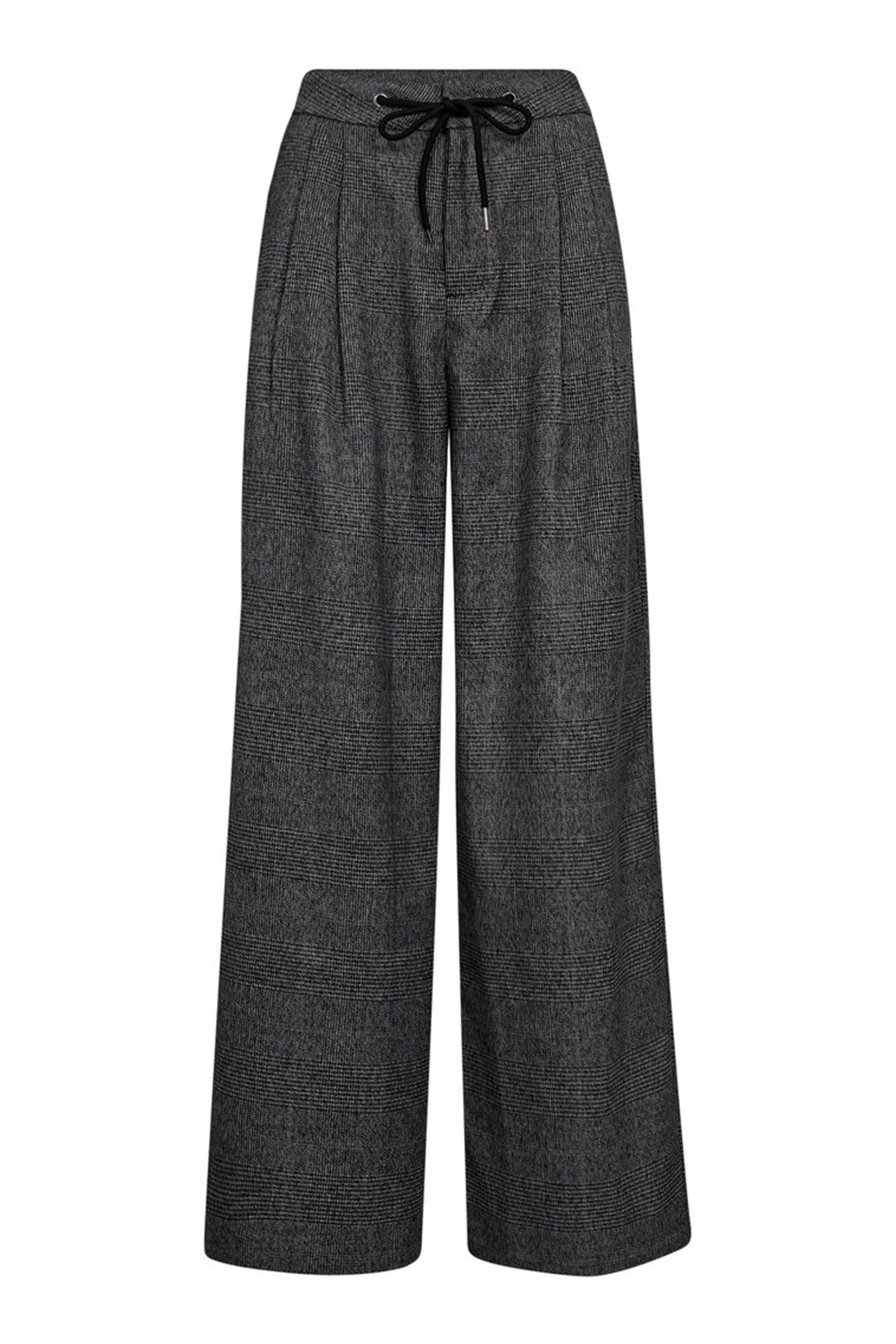 Michelle Check Tailor Tie Tall Grey - HL10352