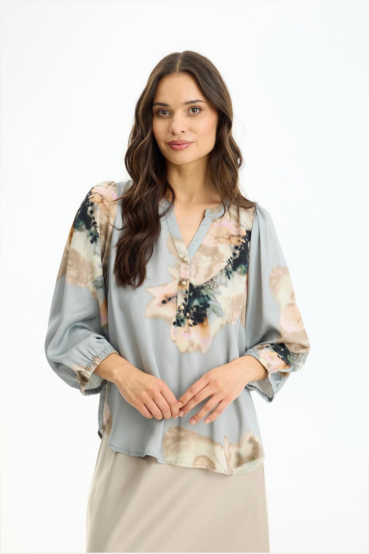 Mikky blouse Thunder blue - 17205