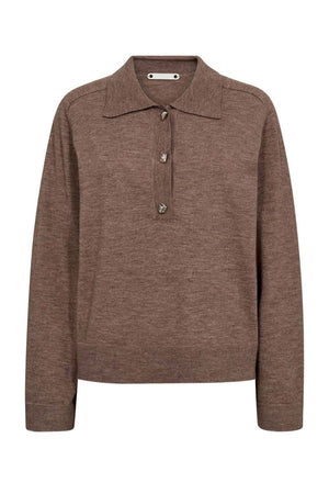 MilaCC Polo Knit 154-Walnut - 32229