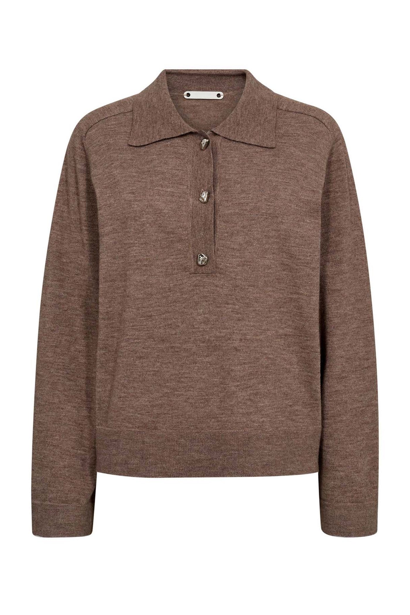 MilaCC Polo Knit 154-Walnut - 32229