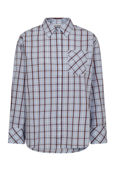 MileyCC Oversize Shirt 23-Pale Blue - 45036 Thumbnail