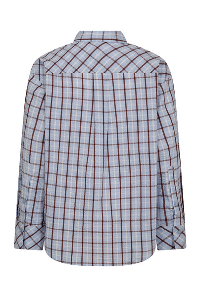 MileyCC Oversize Shirt 23-Pale Blue - 45036 Thumbnail