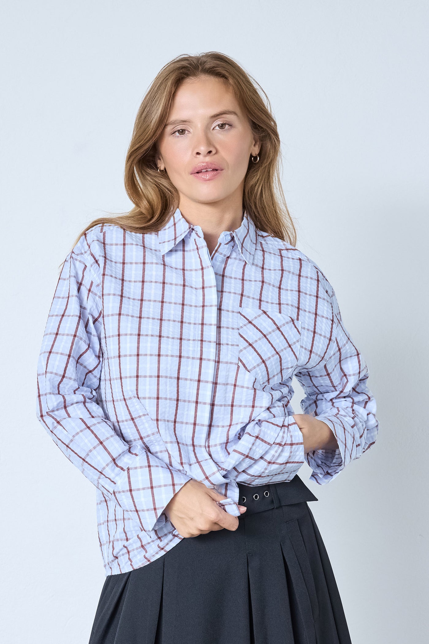 MileyCC Oversize Shirt 23-Pale Blue - 45036