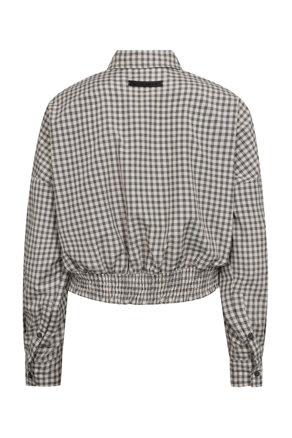 Mimosa Check Smock Shirt Grey Check - HL10815