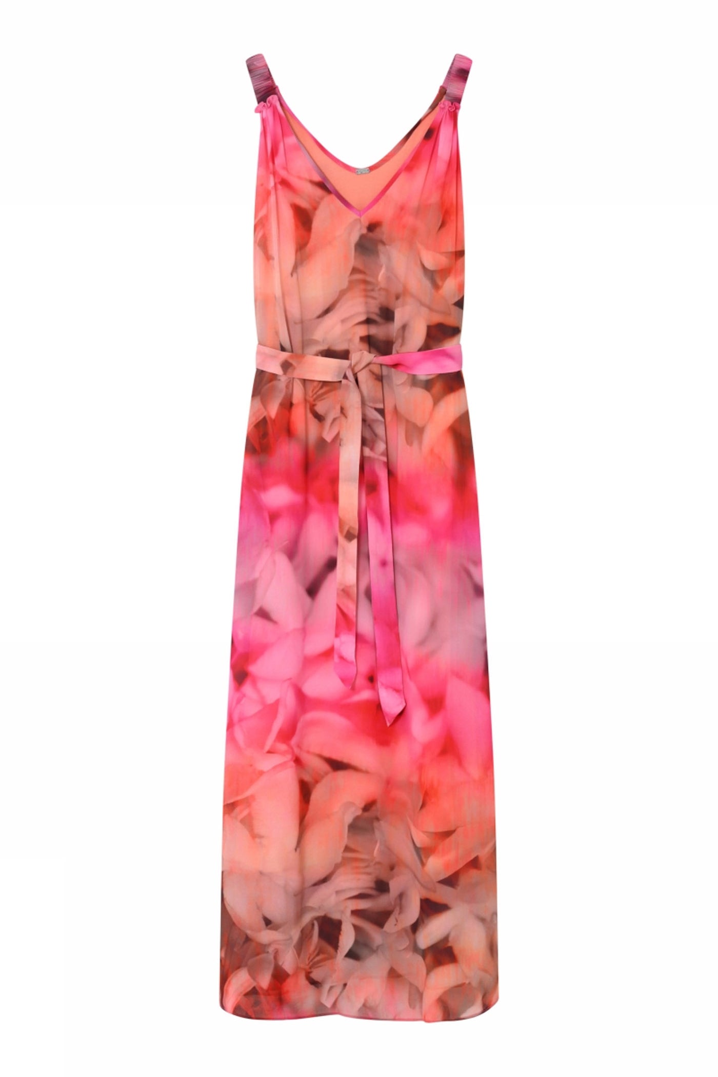 Minic, long strap dress 85404-CoralPrint - 61506/7376
